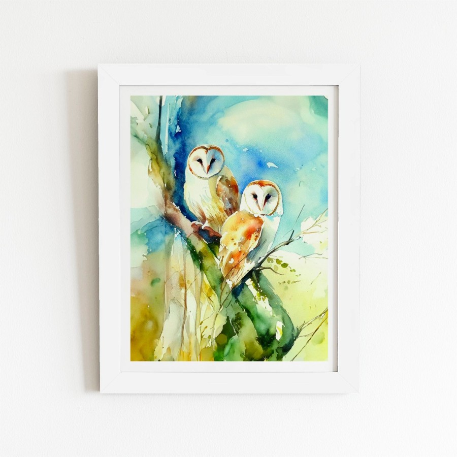 8" x 10" / White frame