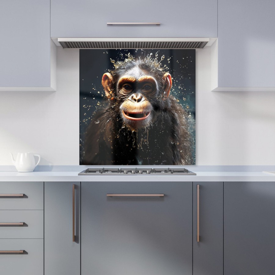 Click to view product details and reviews for Realistic Monkey Face Splashart Kitchen Splashback W600mm X H600mm.
