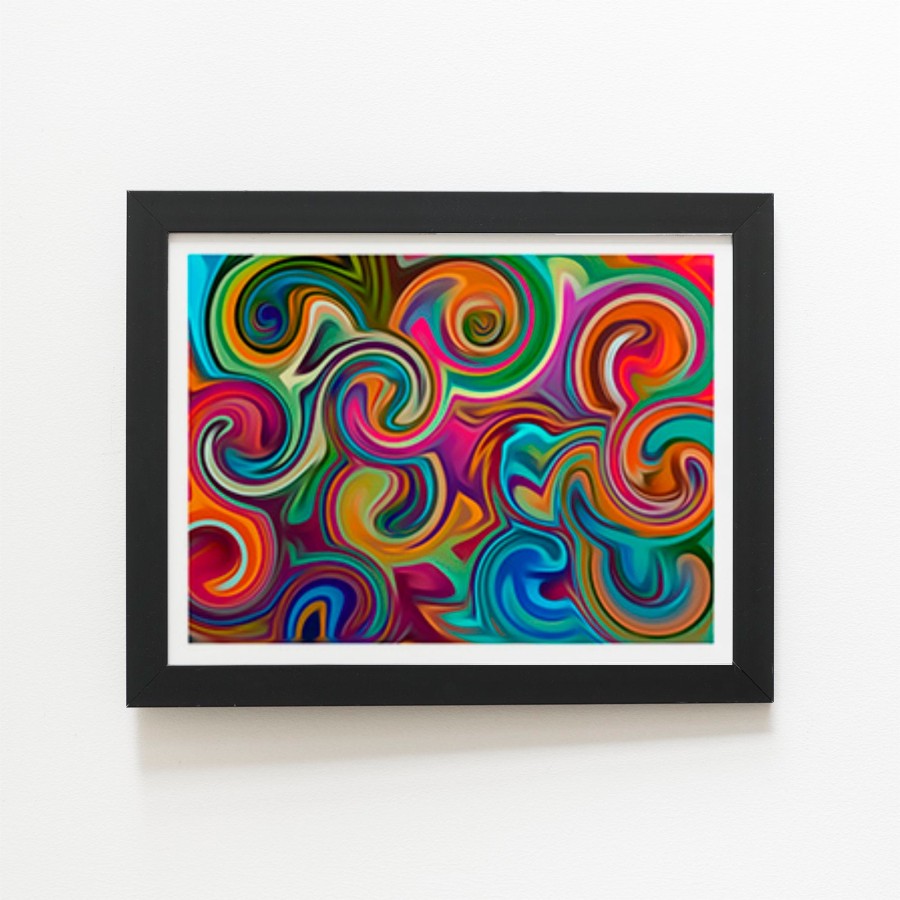 8" x 10" / Black frame