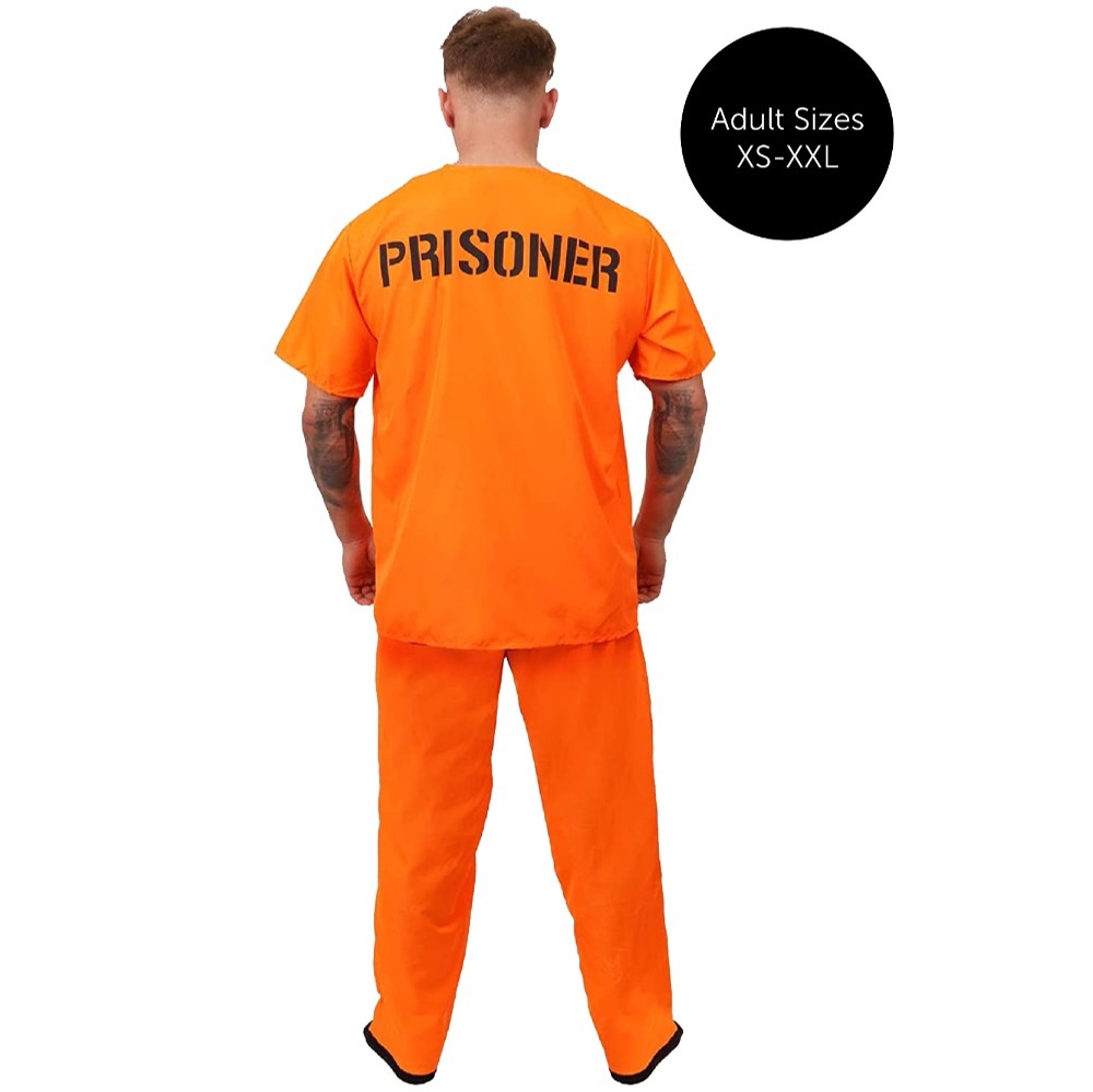 Mens Orange Prisoner Costume