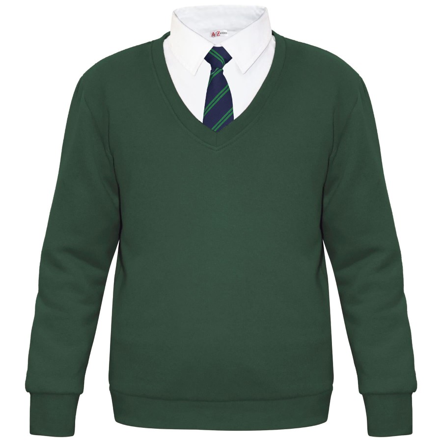 Click to view product details and reviews for Kids Girls Boys Scouts School Uniform V Neck Jumper Single 2 Pack Sweatshirt 13 14 Years Green.