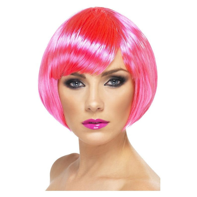 Click to view product details and reviews for Womens Neon Pink Short Bob Fancy Dress Wigs.