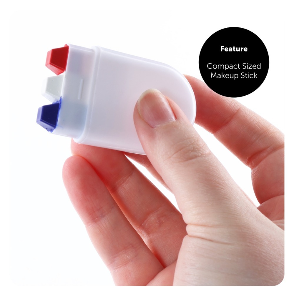 Red, White & Blue France/ Netherlands Face Paint Stick