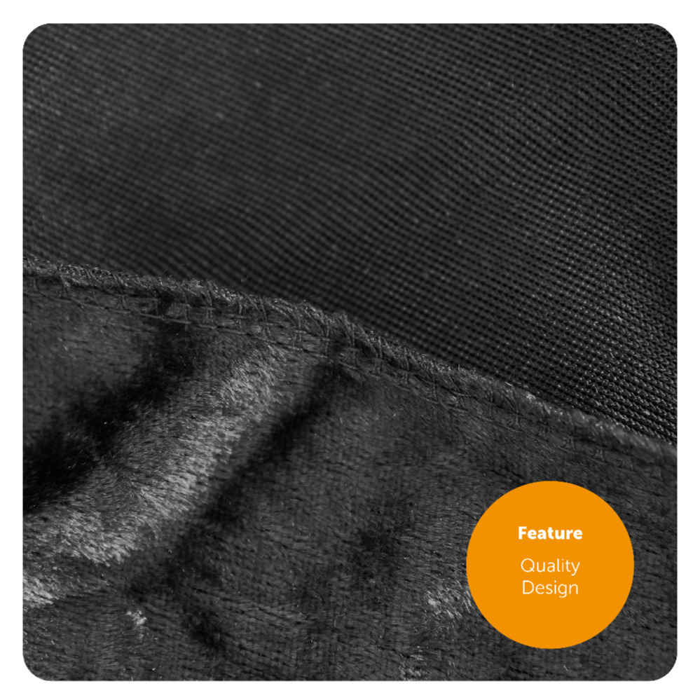 Childs Black Velour Hooded Cape