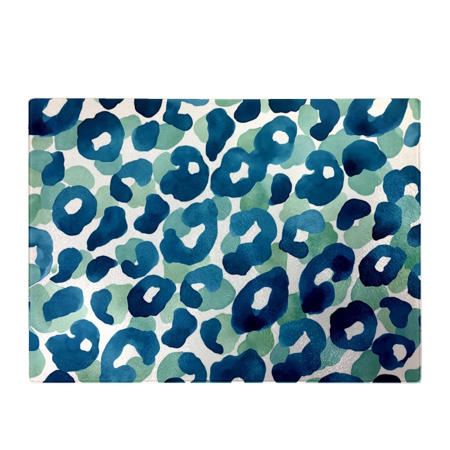 Click to view product details and reviews for Watercolour Leopard Print Glass Chopping Board.