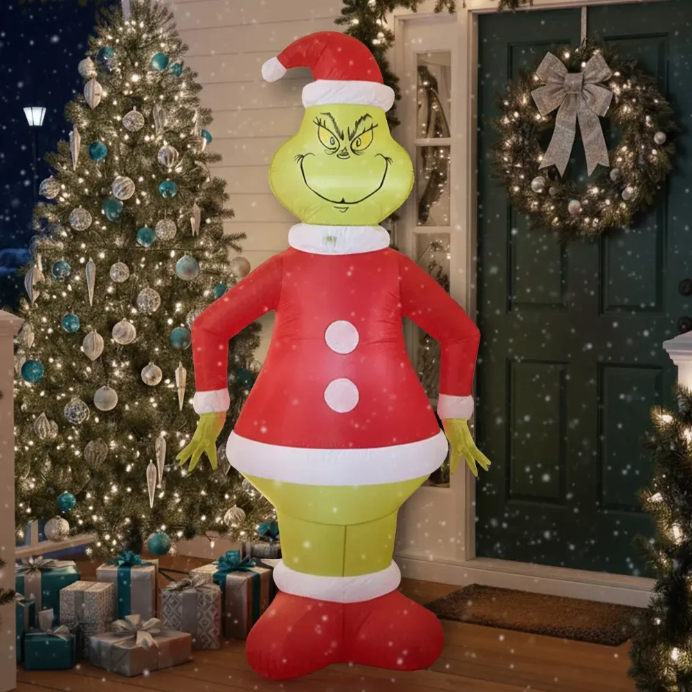 6 Ft / 180cm Inflatable Grinch Decoration