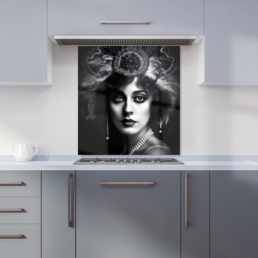 Click to view product details and reviews for Edwardian Showgirl Splashart Kitchen Splashback W700mm X H650mm.