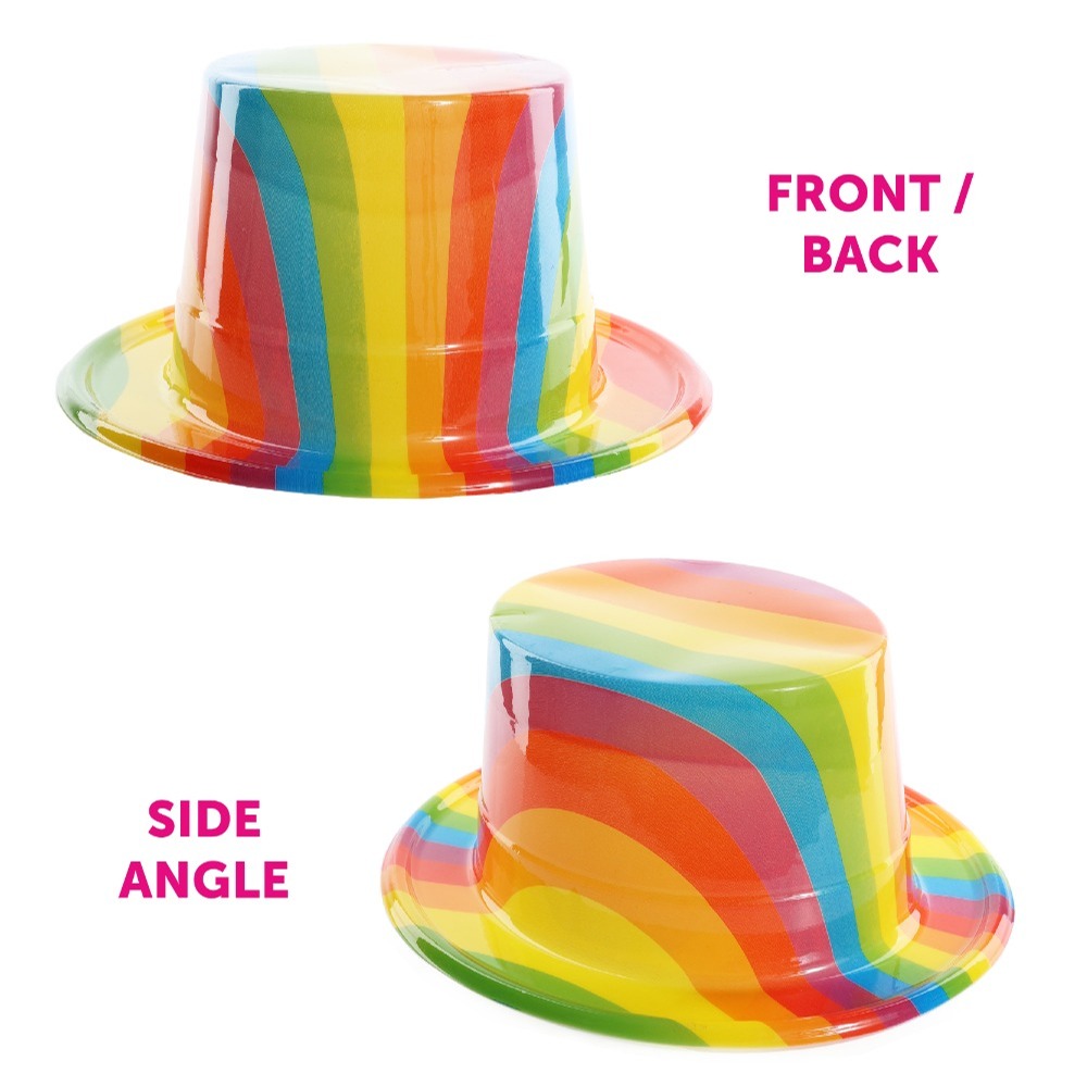 Pride Set - 5ft X 3ft Flag & Plastic Top Hat