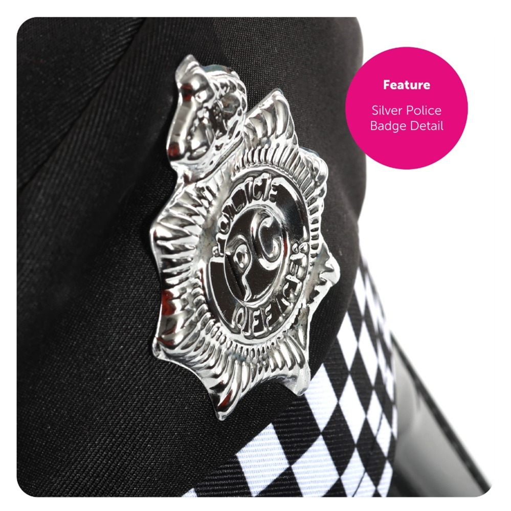 Childs Black Police Hat