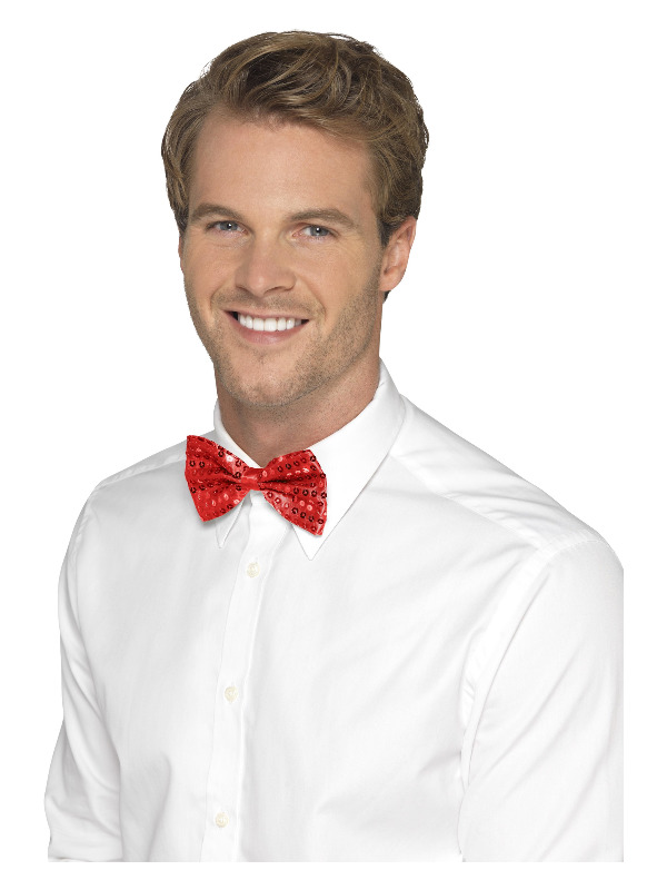 Click to view product details and reviews for Red Sequin Bow Tie Perfect For Parties.