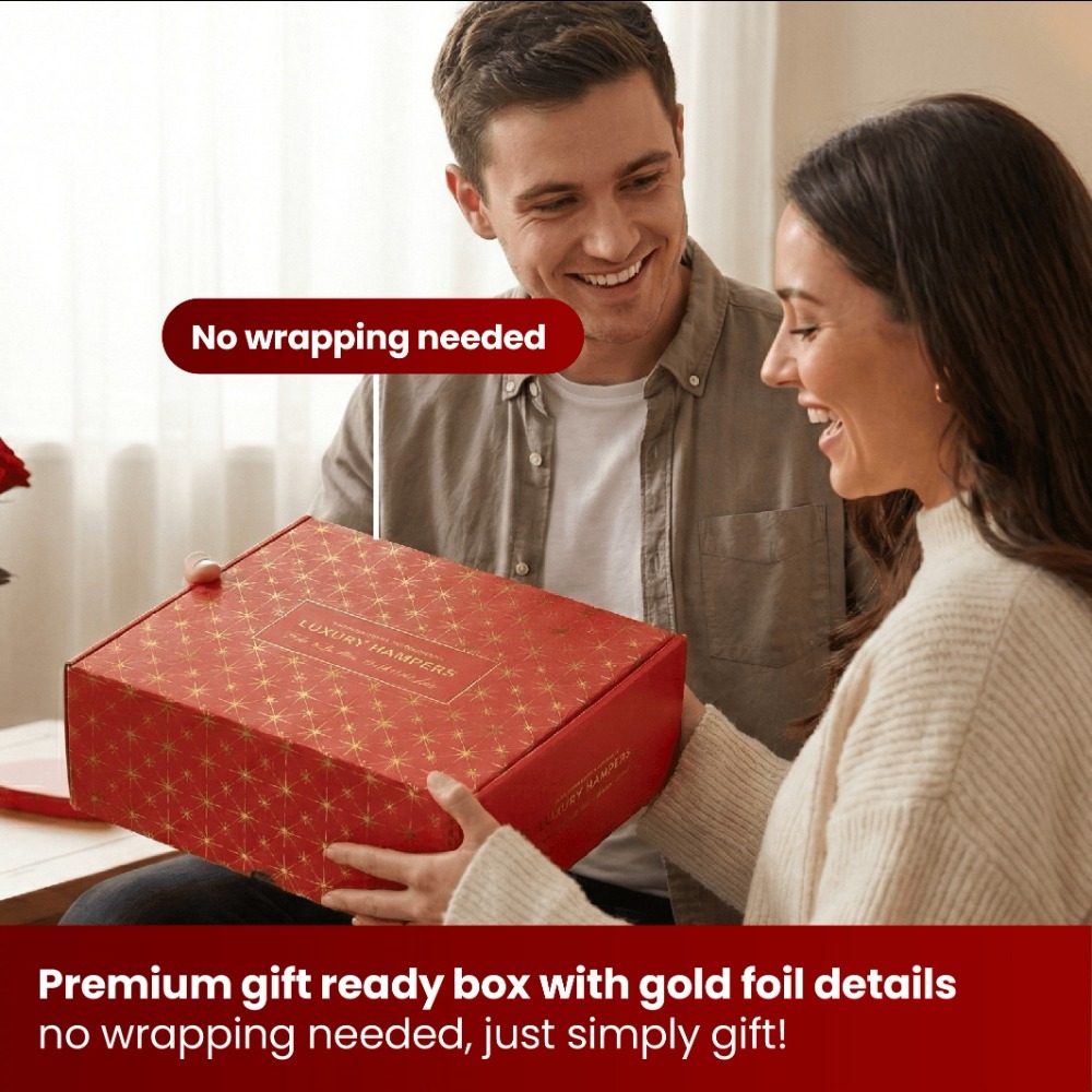 Valentines Day Hamper | 2 Pcs | Grey 'I Love you' Teddy & Rose