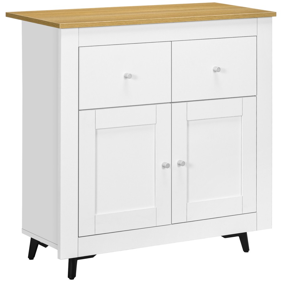 HOMCOM Sideboard Storage Cabinet Freestanding Kitchen Cupboard with Drawers