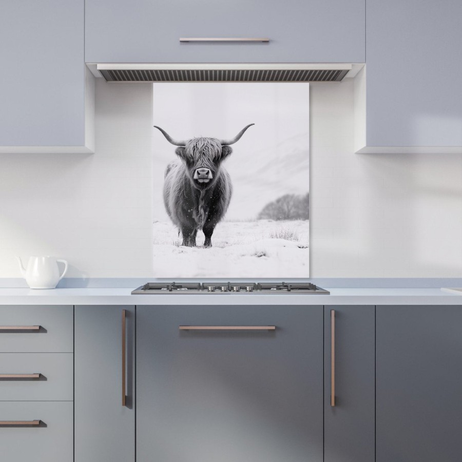 Click to view product details and reviews for Lone Highland Cow Kitchen Splashback W600mm X H750mm.