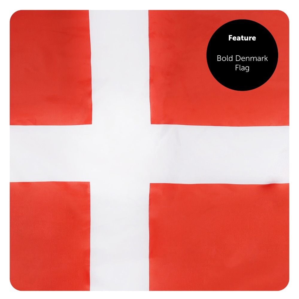 Large 5 x 3ft Denmark Flag