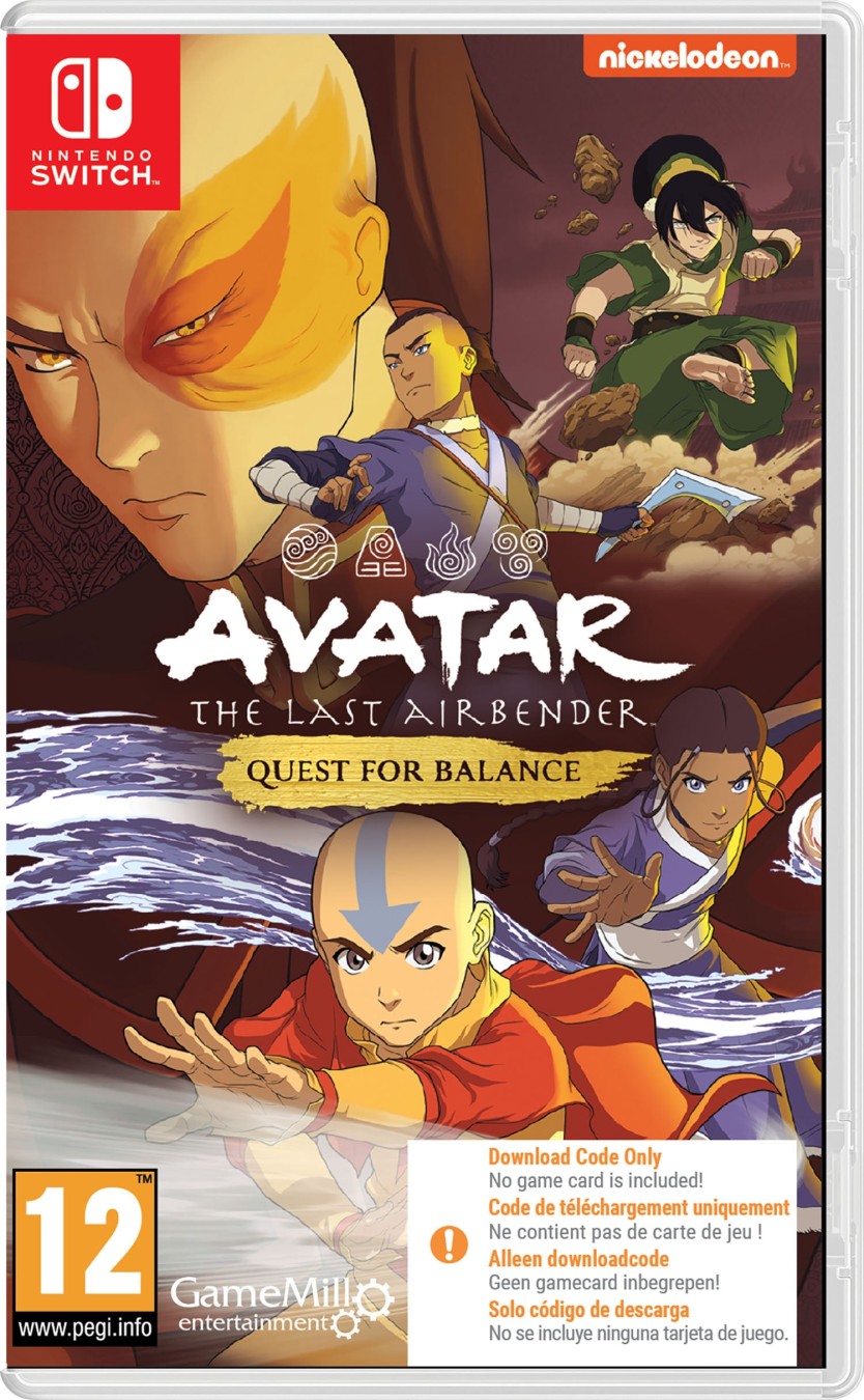 Avatar The Last Airbender Quest for Balance - Nintendo Switch (Code In Box)