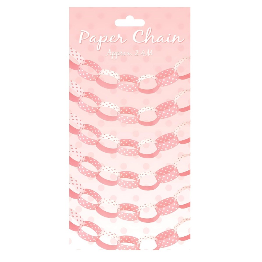Click to view product details and reviews for Pink Polka Dot Paper Chain Decoration 24m. Click to view product details and reviews for Pink Polka Dot Paper Chain Decoration 24m.