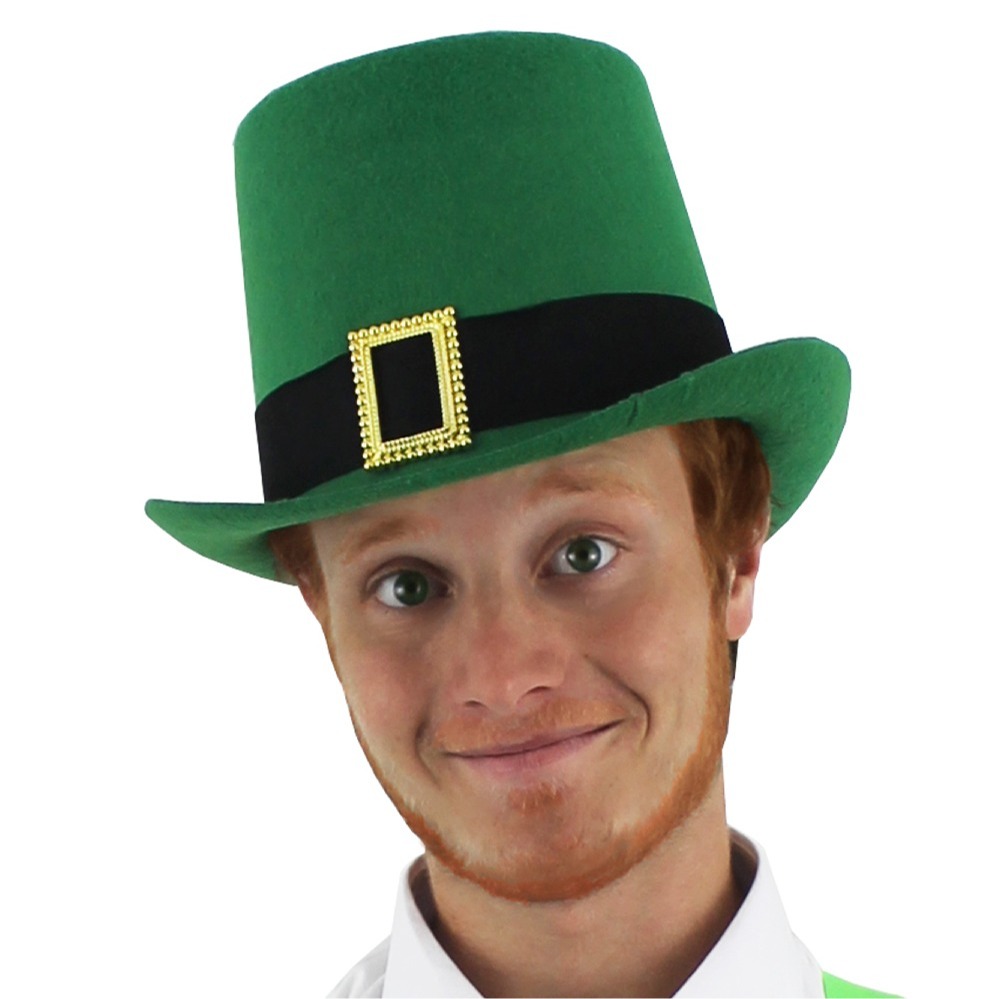 Green Buckle Top Hat - St Patricks Day