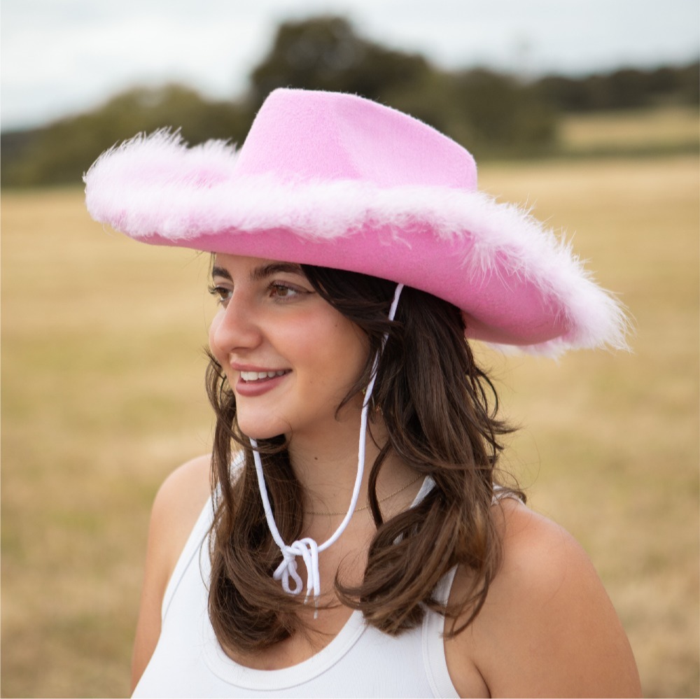 Lilac Pink Cowboy Hat Pink Bandana Cazaar