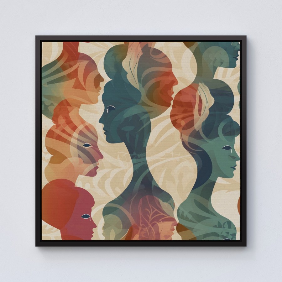 Click to view product details and reviews for Coloured Silhouette Framed Canvas 10 X 10 Black.