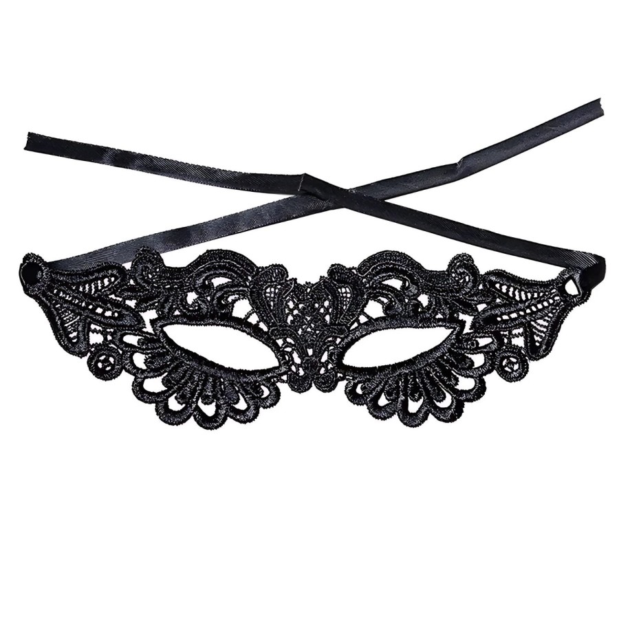 Click to view product details and reviews for Womens Black Lace Gothic Half Eye Mask.