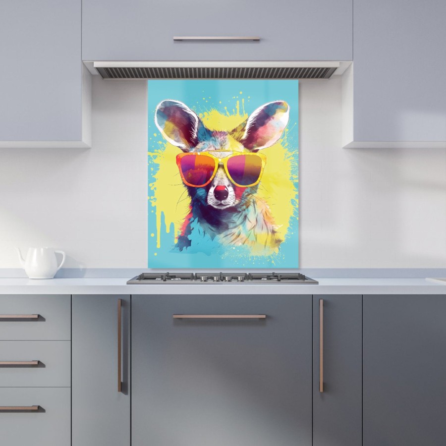 Click to view product details and reviews for Splashart Wallaby In Glasses Kitchen Splashback W600mm X H750mm. Click to view product details and reviews for Splashart Wallaby In Glasses Kitchen Splashback W600mm X H750mm.