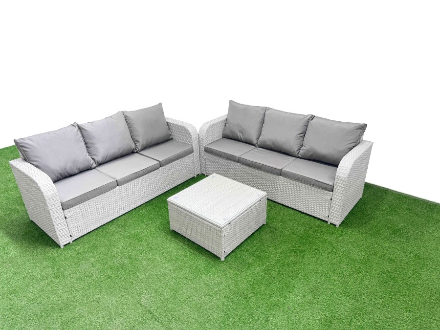 Click to view product details and reviews for Fimous Outdoor Garden Furniture Sets 6 Seater Wicker Rattan Furniture Sofa Sets With Square Coffee Table High Back Lounge Sofa Light Grey. Click to view product details and reviews for Fimous Outdoor Garden Furniture Sets 6 Seater Wicker Rattan Furniture Sofa Sets With Square Coffee Table High Back Lounge Sofa Light Grey.