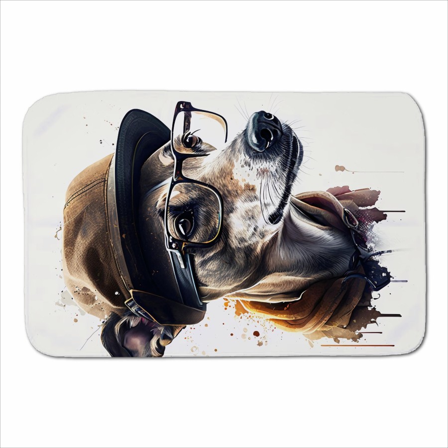 Click to view product details and reviews for Whippet Dog With Glasses Splashart Sherpa Blanket.