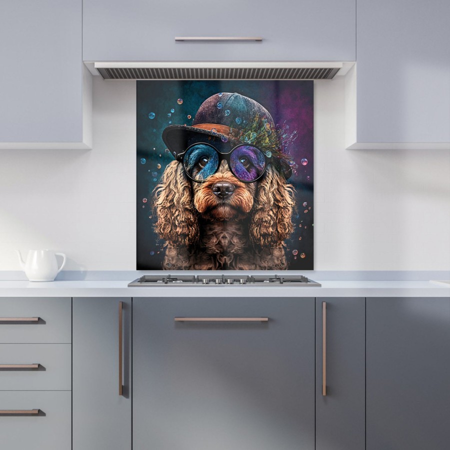 Click to view product details and reviews for Cockapoo Dog Face Splashart Kitchen Splashback W700mm X H750mm.