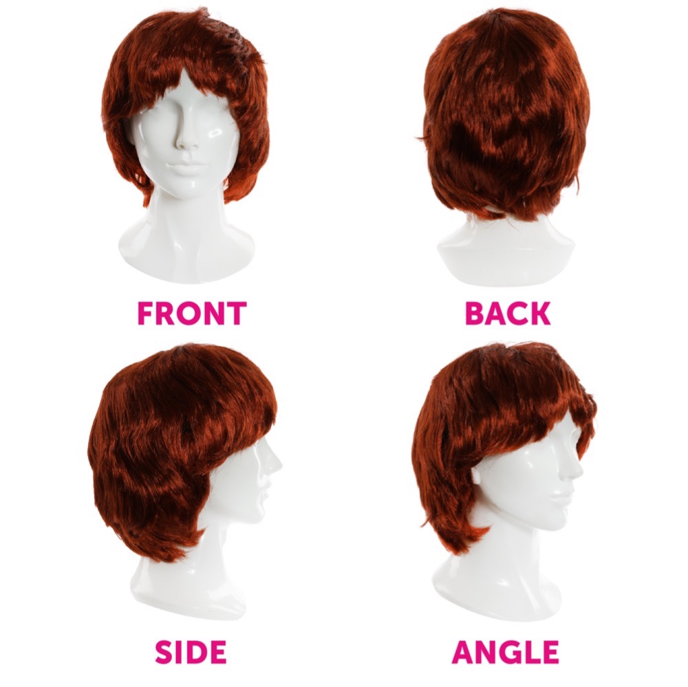 Elton John Set (Wig, Jumbo Glasses & Feather Boa) - Wig