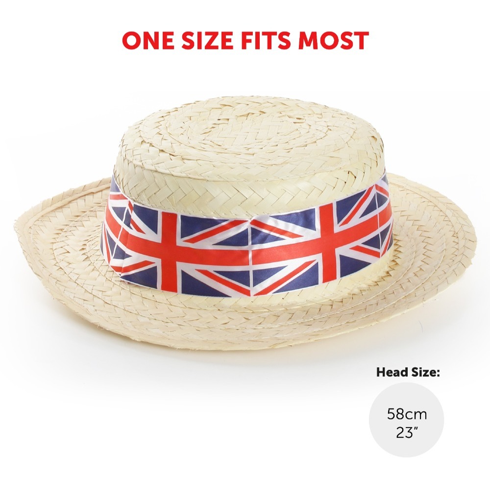 Union Jack Boater Hat