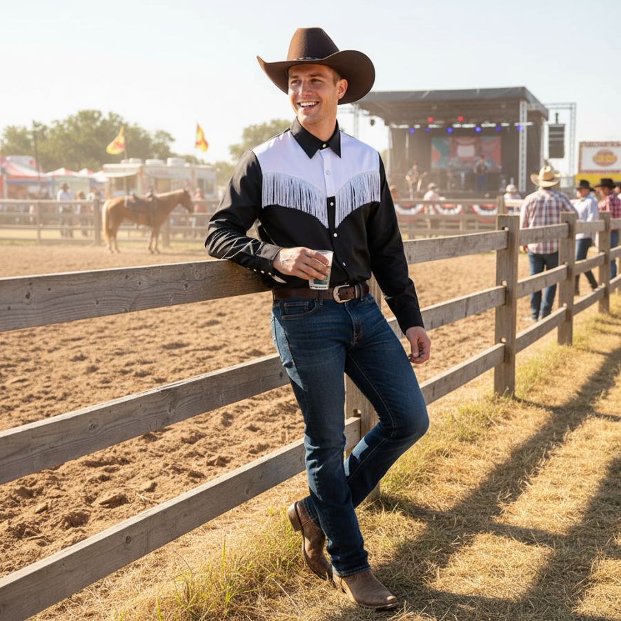 Click to view product details and reviews for Wicked Costumes Mens Black White Cowboy Shirt Western Fancy Dress. Click to view product details and reviews for Wicked Costumes Mens Black White Cowboy Shirt Western Fancy Dress.