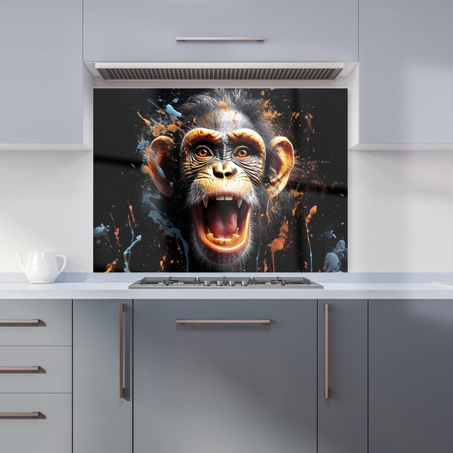 Click to view product details and reviews for Monkey Face Splashart Kitchen Splashback W595mm X H745mm.