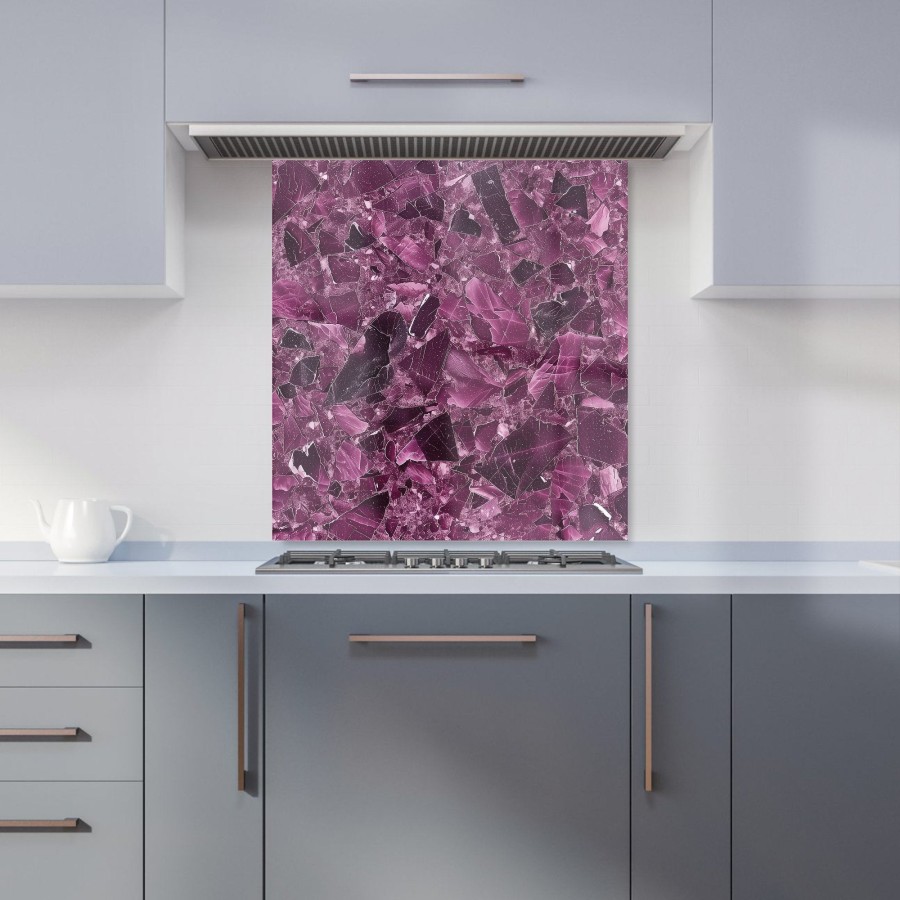 Click to view product details and reviews for Damson Quartz Effect Kitchen Splashback W700mm X H650mm.