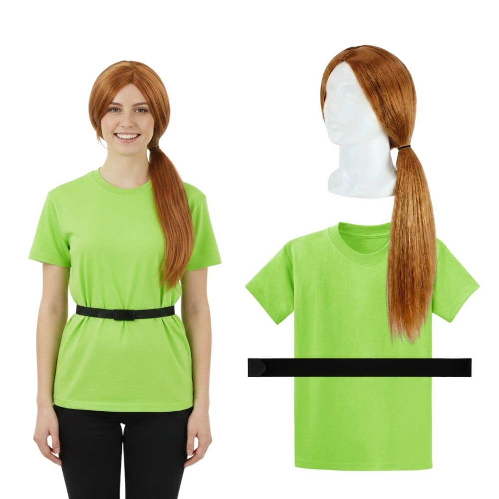 Click to view product details and reviews for Ladies Alex Costume 3 Pcs T Shirt Wig Belt Large.