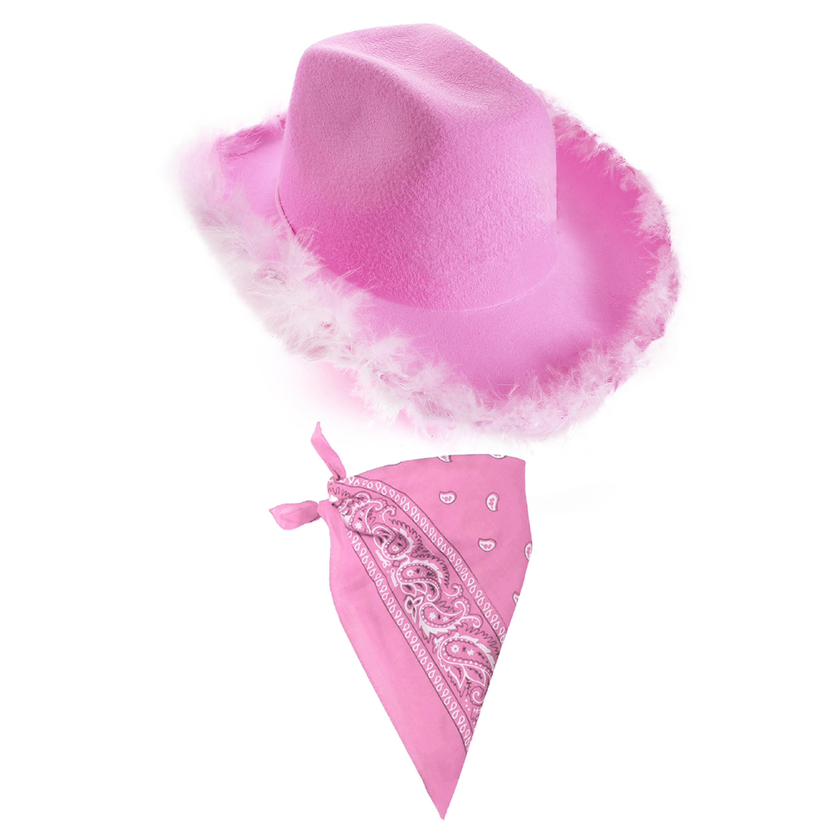 Click to view product details and reviews for Lilac Pink Cowboy Hat Pink Bandana Pack Of 1.