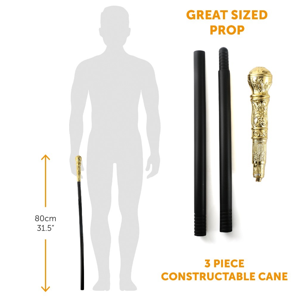 Adults 6PC Vampire Costume Black