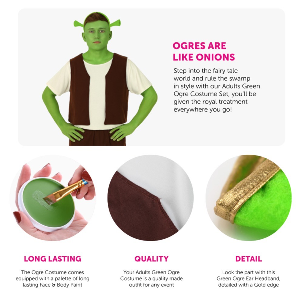 Adults Green Ogre Costume