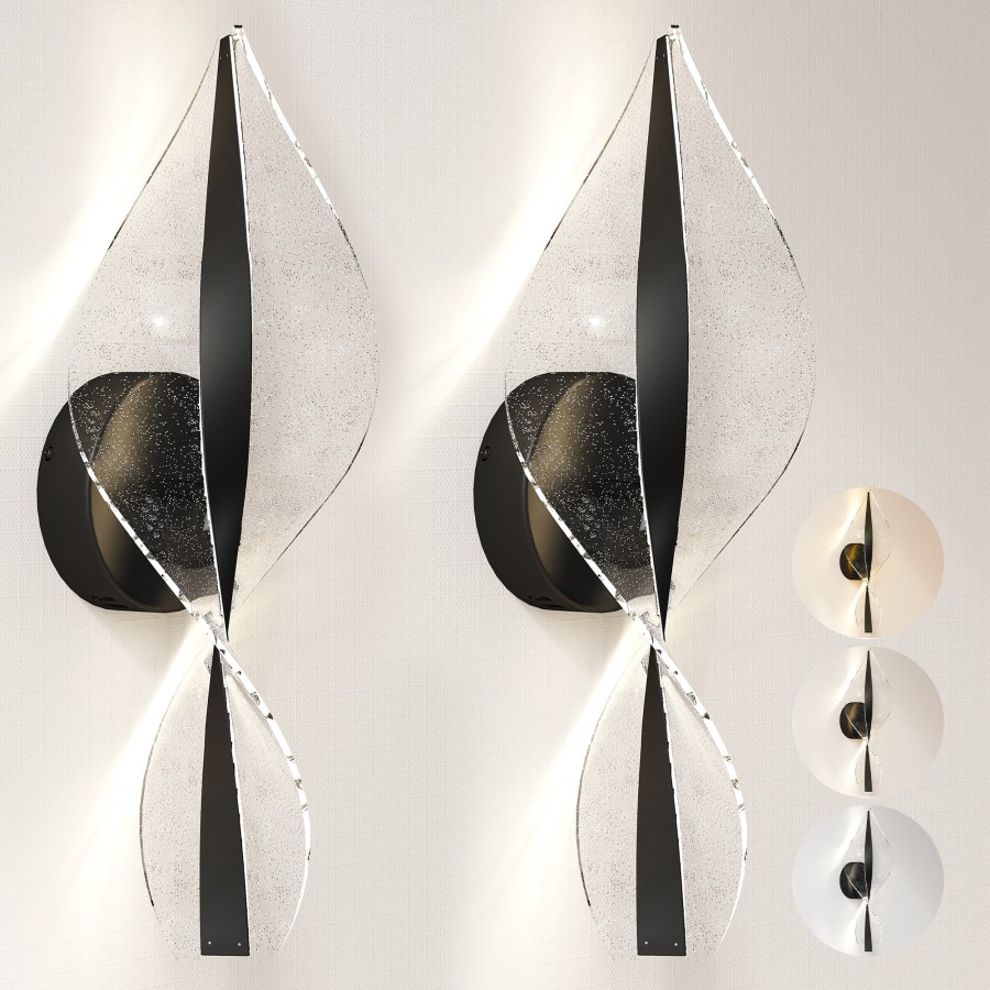 Click to view product details and reviews for Homcom Led Wall Lamp 2 Pack 13w Modern Indoor Spiral Wall Light Colour Temperature Adjustable 3000k 4000k 6500k For Bedroom Living Room Hallway.