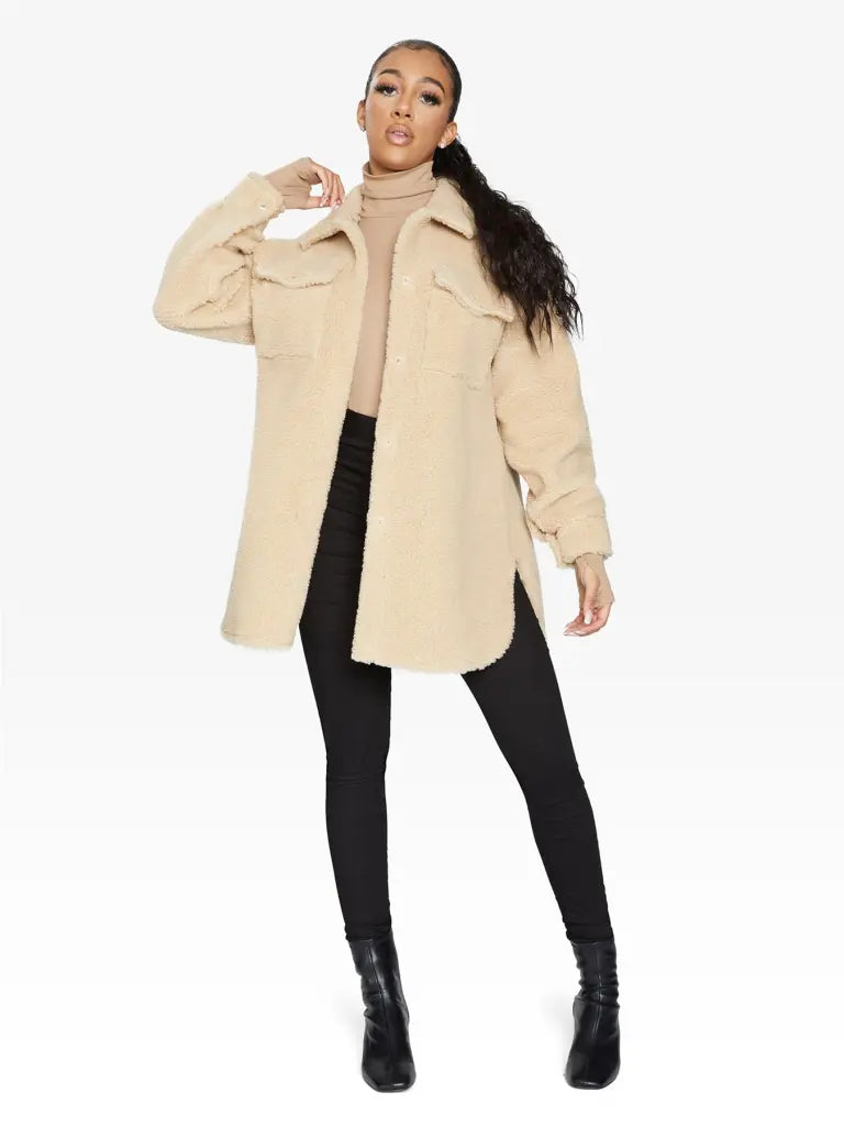 Beige / One Size (Fits UK 8-14)