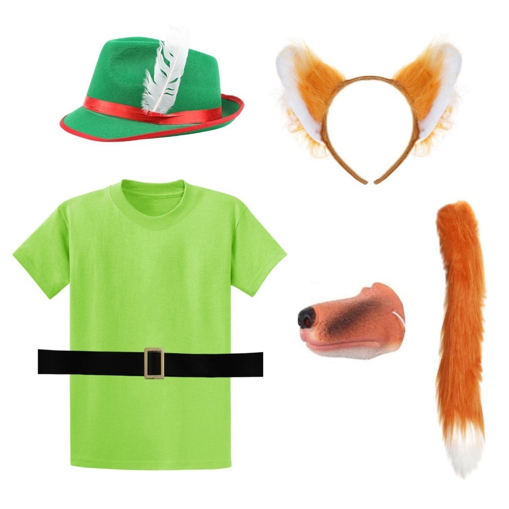 Click to view product details and reviews for Adults Sherwood Fox Costume 6 Pcs T Shirt Hat Belt Fox Ears Tail Nose Large. Click to view product details and reviews for Adults Sherwood Fox Costume 6 Pcs T Shirt Hat Belt Fox Ears Tail Nose Large.