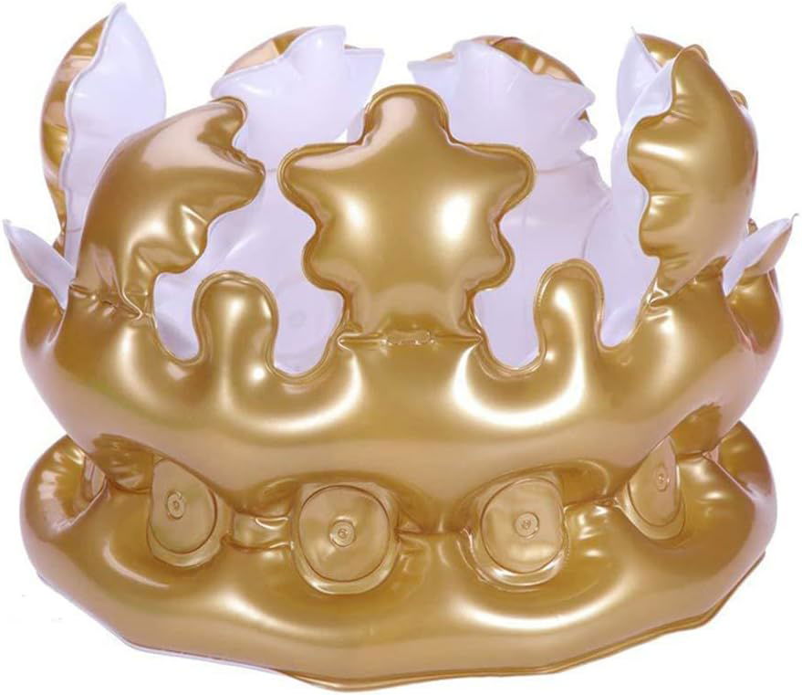 Click to view product details and reviews for Childrens Inflatable Gold Crown 30cm.
