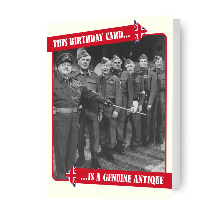 Dads Army Genuine Antique Birthday Card