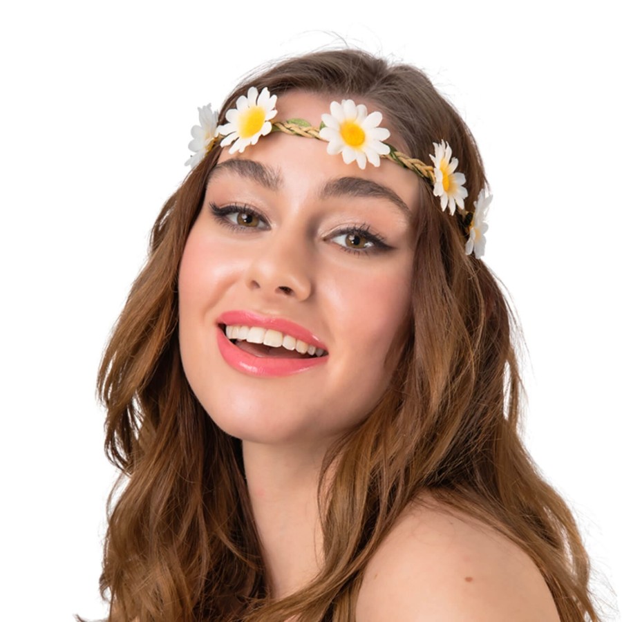 Click to view product details and reviews for Daisy Hairband Flower Crown 60s Festival Fancy Dress Yellow.