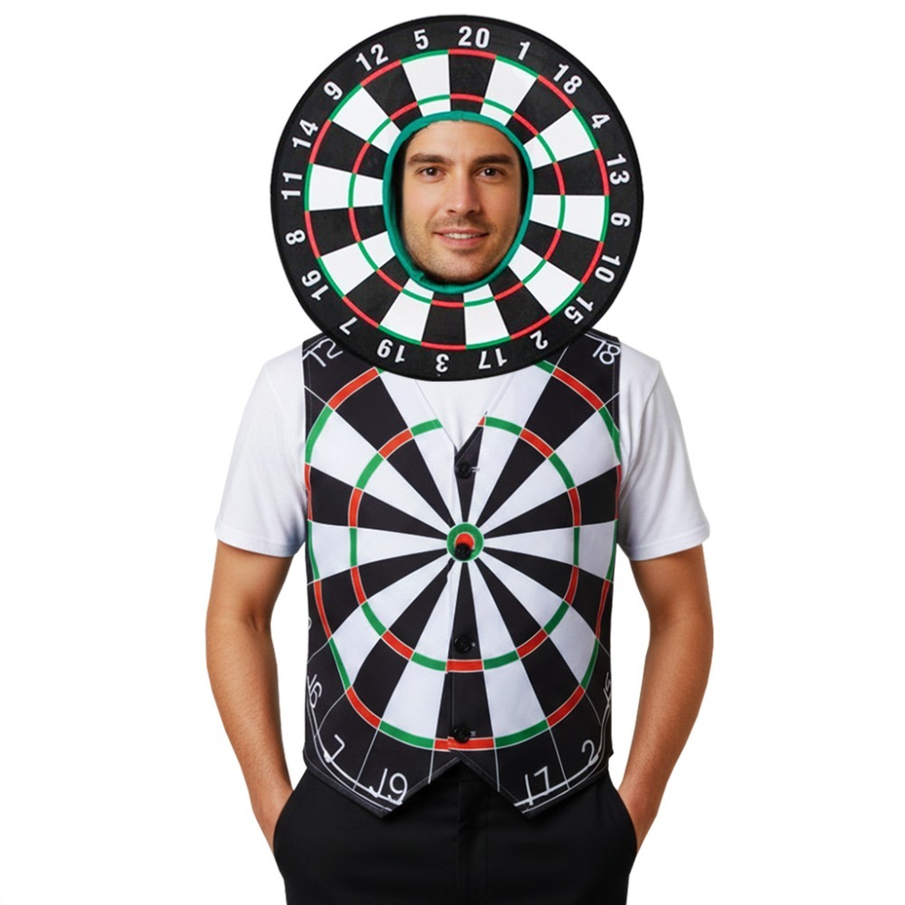 Click to view product details and reviews for Adults Dartboard Waistcoat Hat Novelty Fancy Dress Set Large. Click to view product details and reviews for Adults Dartboard Waistcoat Hat Novelty Fancy Dress Set Large.