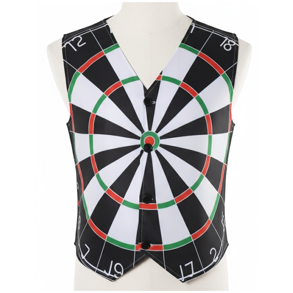 Click to view product details and reviews for Mens Dartboard Waistcoat Large. Click to view product details and reviews for Mens Dartboard Waistcoat Large.