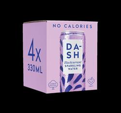 Dash Water Sparkling Blackcurrant 4pck x 300ml - DSH19
