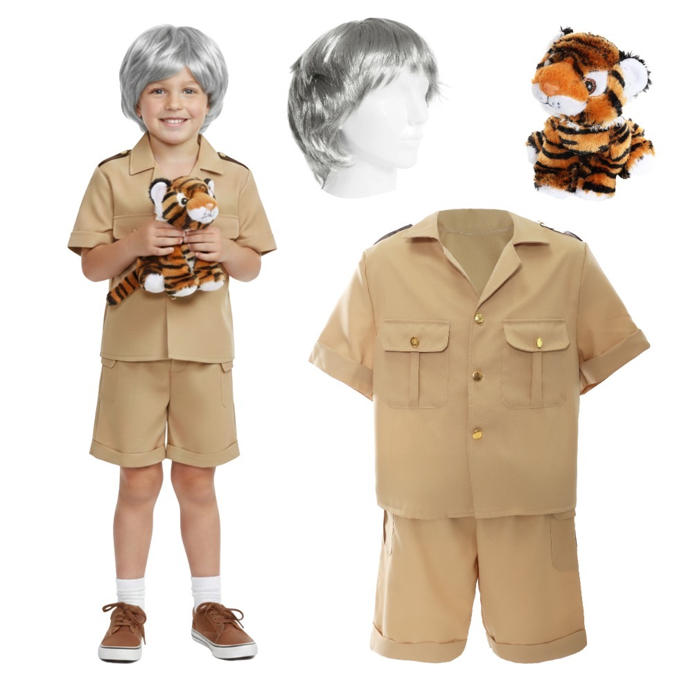 Click to view product details and reviews for Kids Nature Narrator Costume 4 Pcs Top Shorts Wig Tiger Teddy Large. Click to view product details and reviews for Kids Nature Narrator Costume 4 Pcs Top Shorts Wig Tiger Teddy Large.