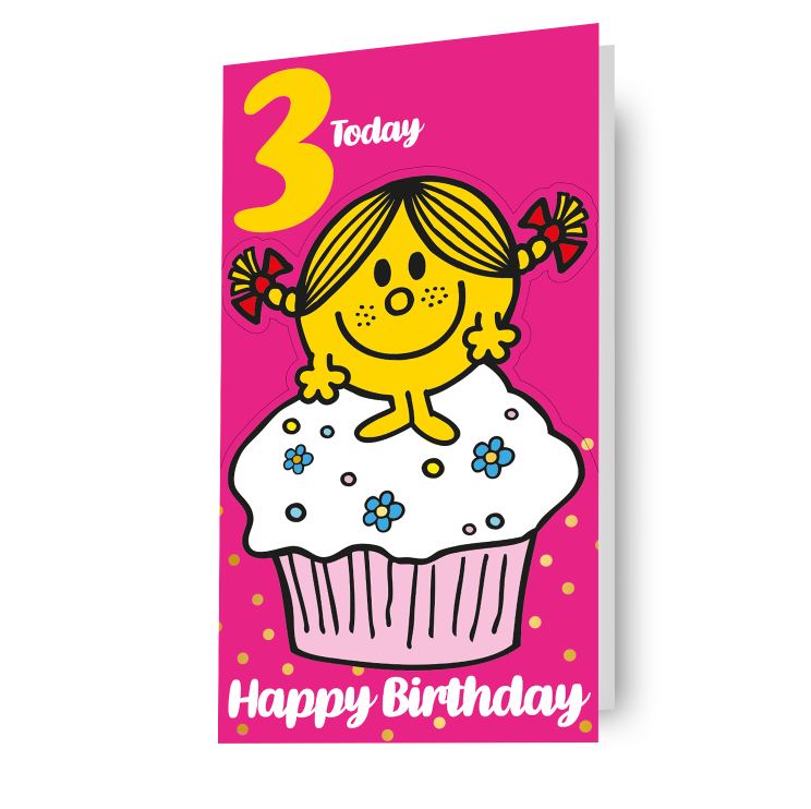 Click to view product details and reviews for Mr Men Little Miss Age 3 Birthday Card.