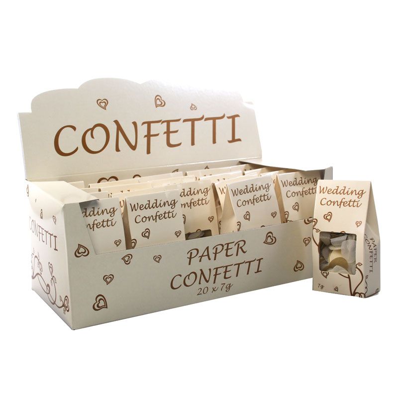 Gold And Ivory Paper Wedding Confetti