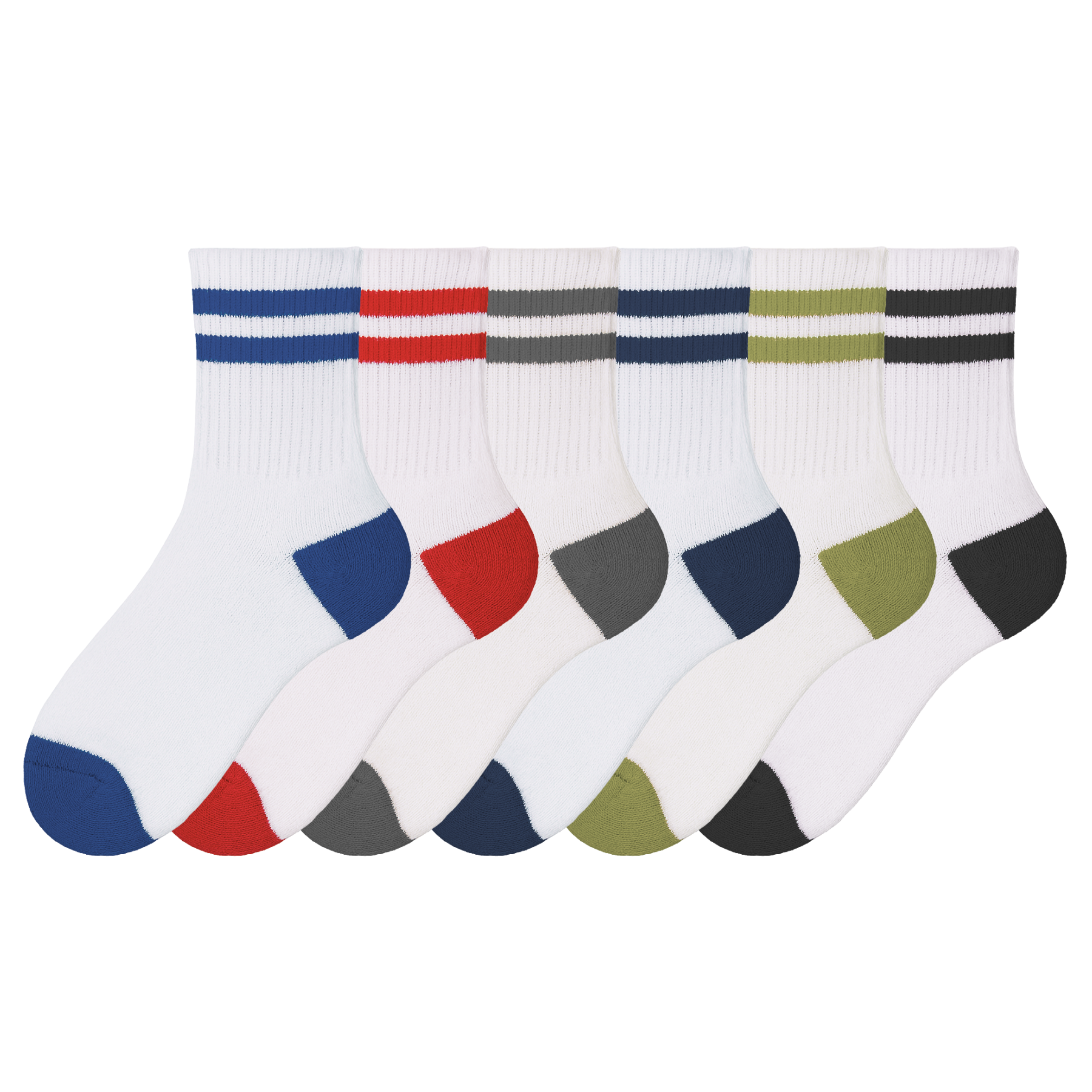Click to view product details and reviews for A2z 4 Kids Boys 6 Pack Striped Crew Socks Cotton Athletic Sports Socks 3 6 Years 9 12 Assorted A.